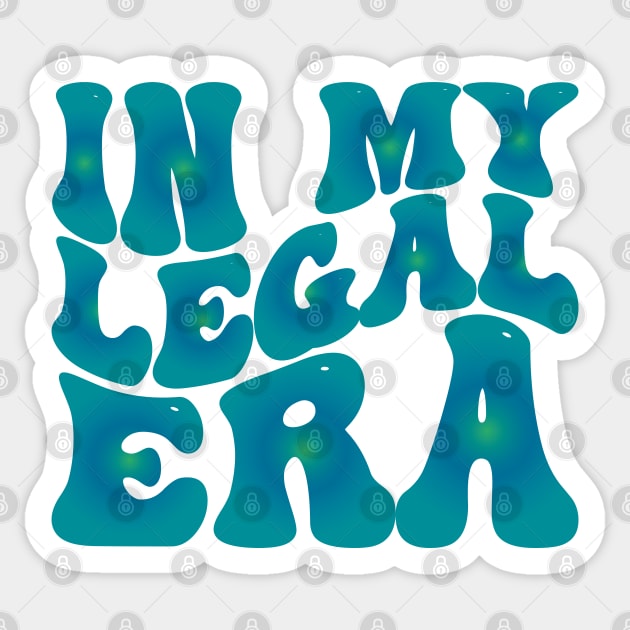 In My Legal Era Sticker by mdr design